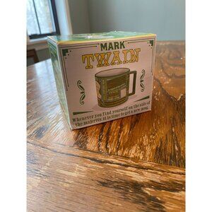 Mark Twain Coffee Mug - Twain's Most Famous Quotes and Depictions - Comes in a F